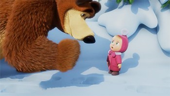 کارتون ماشا و خرس : این داستان زمستان